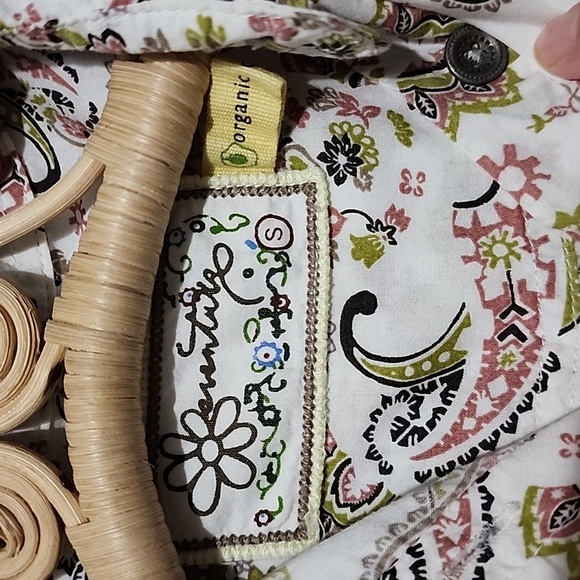 Aventura organic cotton button-up top size S - Picture 3 of 4